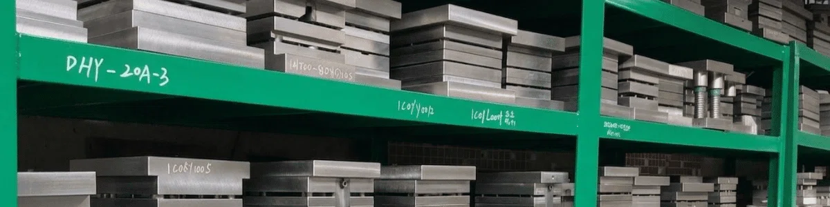 Well-organized custom mold and stamping die storage racks in our factory