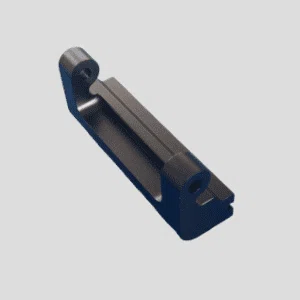 Yosin CNC machining black aluminum hinge mounting bracket