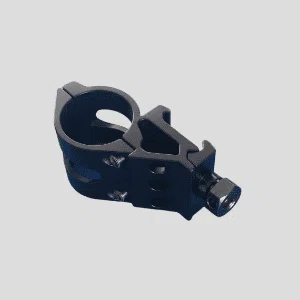 Yosin CNC machining black anodized aluminum pipe clamp bracket