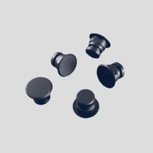 Yosin CNC machining black anodized aluminum locator plug pin