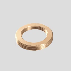 Yosin precision CNC machining brass threaded ring lock nut