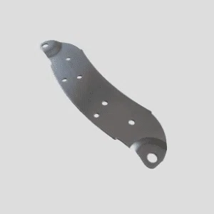Yosin stamping carbon steel curved mounting bracket with anti-rust oil treatment