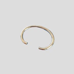 Yosin precision metal stamping stainless steel open retention ring with mirror polished surface
