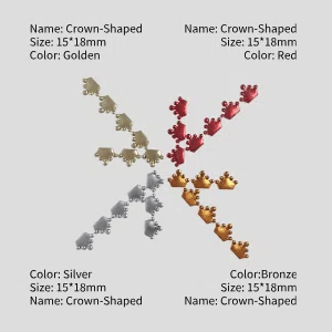 Yosin custom stamped pressed paper 3D crown shaped decorative for party crafts