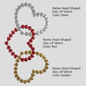Yosin precision pressed fiberboard 3D heart shaped decorative accents for greeting cards
