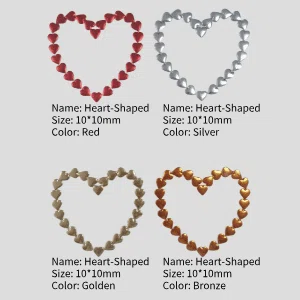 Yosin small precision pressed fiberboard 3D heart shaped decorative accents for scrapbooking