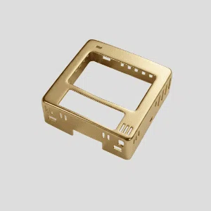Yosin precision stamping brass shielding cover with gold plated finish