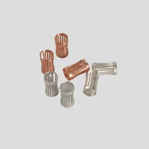 Yosin stamping copper crown spring socket with silver and gold plating options