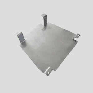 Yosin metal stamping stainless steel mounting plate with corner tabs